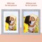 5x7 Picture Frame 15 Pack, Display Pictures 4x6 with Mat or 5x7 without Mat, Grey Bulk Photo Frames for Wall or Tabletop